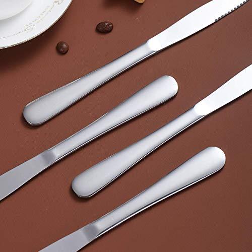 Steak Knife Set, Kyrtaon Serrated Knife, Stainless Steel Sharp Knives Set, Dinner Knifes Set of 8, Dishwasher Safe Sturdy And Easy To Clean‼️missing 3 kitchen knives‼️