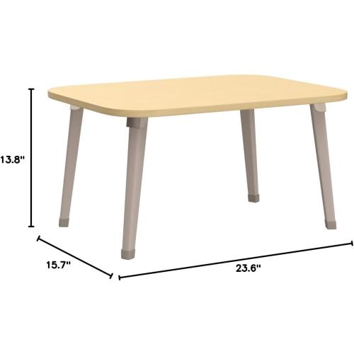 Folding Lap Desk for Bed, 23.6 Inch Portable Laptop Stand for Couch, Bed & Floor | Bed Tray Table for Eating, Writing, Reading | Foldable Sturdy Laptop Desk for Adults, Oak