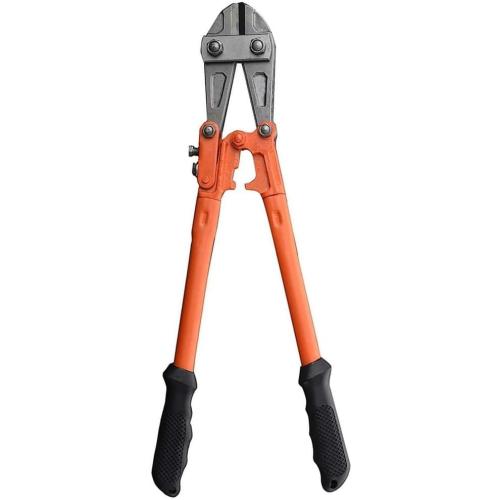 Edward Tools Bolt Cutter 18” - Heavy Duty Forged T8 Steel Blade Cuts Steel Wire, Chain Link Fence, Metal Rods, Screws, Locks, Small padlocks Cutters Ergonomic Rubber Grip Handle