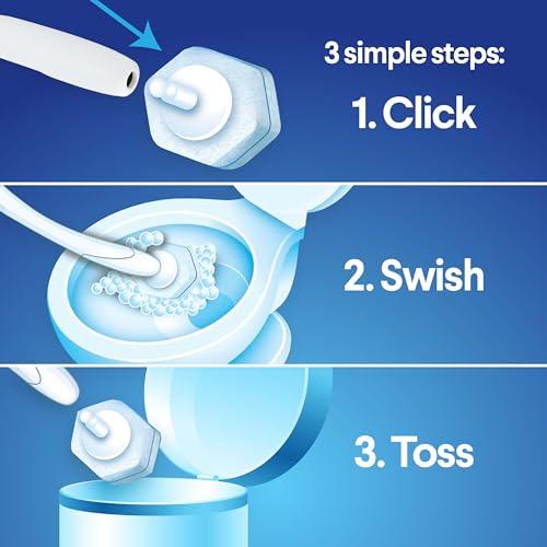 Clorox ToiletWand Disposable Toilet Cleaner Refills, 30 Count, Kills 99.9% of Germs and Viruses, Touch-Free Toilet Cleaning, Original Scent