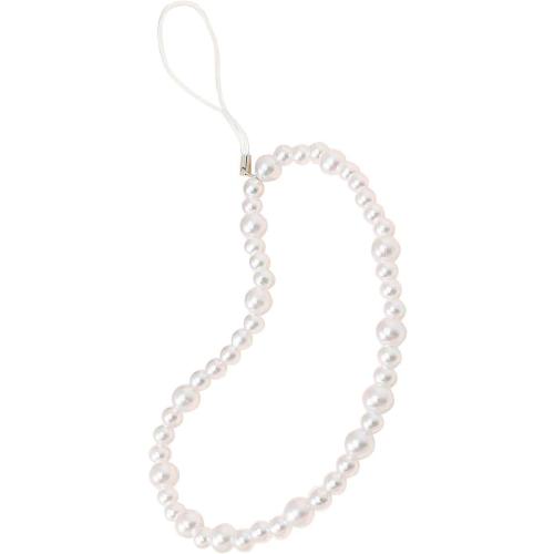 Beaded Phone Charm Lanyard Strap Girly Style Fixed Beads Pearl Lanyards