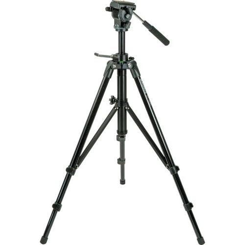 Magnus VT-400, Video Tripod System with 2-Way Pan Head, Extends to 64”, Max Load 15 lbs. Mid-Level Spreader, Rubber Feet. Plus Quick Release plate and carrying case