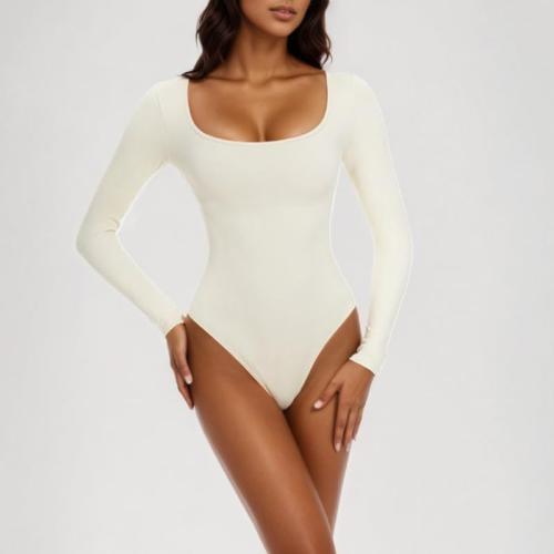 Size S Seamless Shapewear Bodysuit For Woman Plus Size Long Sleeves Body Shaper Bodysuit Slim Waist Tummy Control Slimming Body Suit