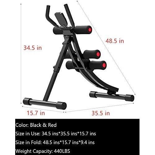 Fitlaya Fitness Core & Abdominal Trainers AB Workout Machine Home Gym Exercise Machine Ab Cruncher Foldable Fitness Equipment