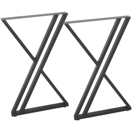 Table Legs 40 inch Set of 2, Bar Height Counter Metal Steel Tall Desk Base Steel for Kitchen Living Room or Outdoor (24W x 39.4H)