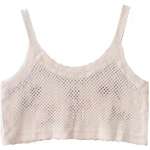 Women's V-Neck Sunflower Colorful Hollow Sexy Camisole Top. Size medium