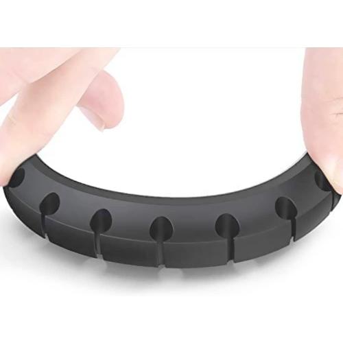 SOULWIT Cable Holder Clips, 3-Pack Cable Management Cord Organizer Clips Silicone Self Adhesive for Desktop USB Charging Cable Nightstand Power Cord Mouse Cable Wire PC Office Home