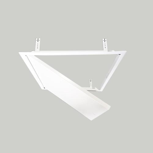 Fengze Steel Access Panel 12 x 12 Inch with 4 Long Fixing Strips White Screwdriver Latch Metal Inspection Door for Wall and Ceiling (300 x 300 mm)