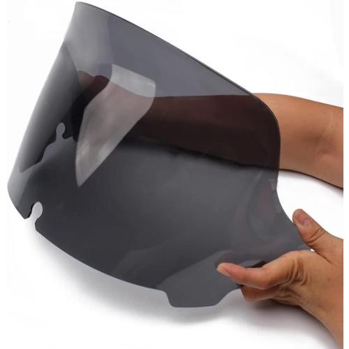 WYNMOTO 10.5 Smoke Wave Windshield Windscreen Wind Splitter Compatible for 2014-2024 Harley Davidson Touring Street Glide Electra Glide 2014 2015 2016 2017 2018 2019 2020 2021 2022 2023