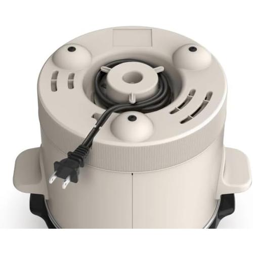 The-Bella 6-Quart Programmable Slow Cooker with Additional 2-Quart Slow Cooker, User-Friendly Design, High and Low Settings, Durable Steel Housing, Dishwasher Safe, Perfect for Main Dishes and Sides