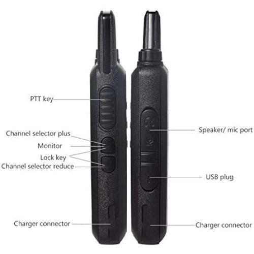 UHF 400-470 MHz MINI-handheld WLN KD-C1 Walkie Talkie Transceiver Radio …