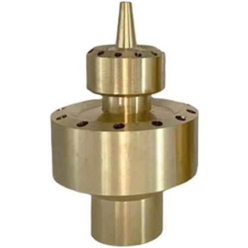 Full Brass Fountain Nozzles Full Set of Fountain Nozzle Accessories Landscape Fish Pond Pool Fountain Equipment (Double Glory 1)