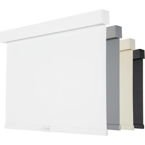 Persilux Cordless Blackout Roller Shades for Windows, Pull Down Blinds With Valance, Thermal Insulated Fabric, UV Protection for Home and Bedroom (White, 41 W x 72 H)