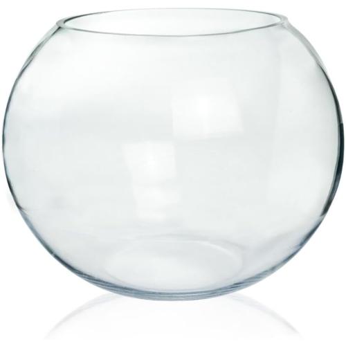 Craft And Party, Glass Bubble Bowl, 4.5 Height x 6 Width Glass Fish Bowl Vase, Bubble Bowl vase for Terrarium, Flower vase Centerpiece