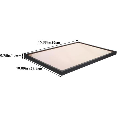 PRETYZOOM Aluminum Picture Frame Wall Mount 24x36 cm Thin Edge Poster Frame Black Metal Photo Display for Bedroom Home Décor