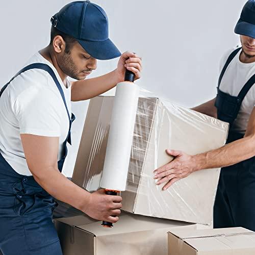JARLINK Stretch Film, 15 x 1000' Shrink Pallet Wrap W/Handles, 60 Gauge