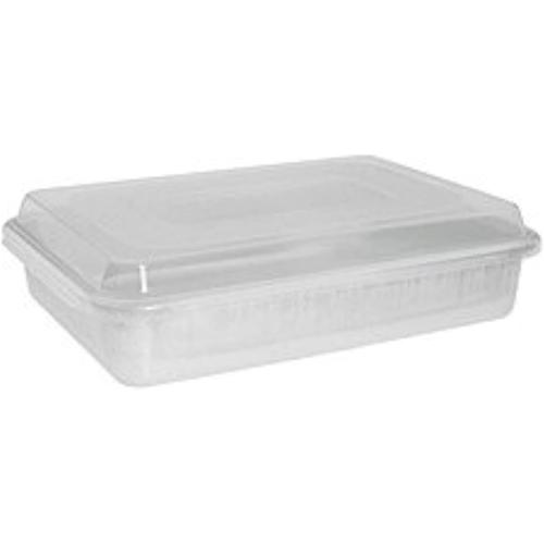 Nordic Ware 46603 9 X 13 Cake Pan with Lid, Silver