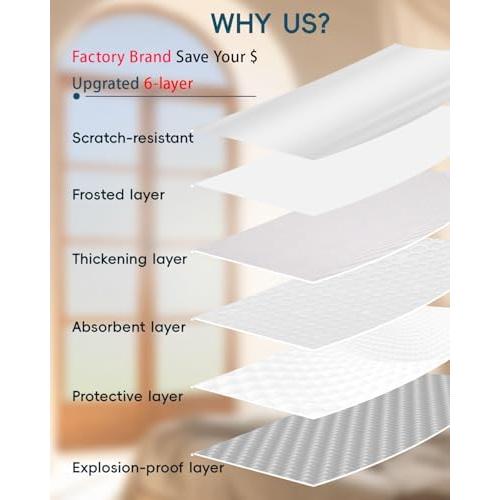 Frosted Glass Window Privacy Film Decorative with Tools, 2 Way Frosting Privacy Film for Glass Door, Static Cling Tint for Home Anti-UV, Covering Clings 23.6 by 77