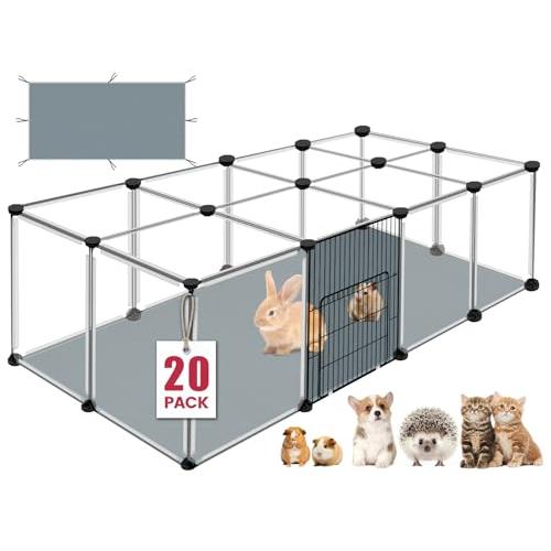 VISCOO 20 Panels Small Animals Playpen, 48x24x16 Pet Playpen