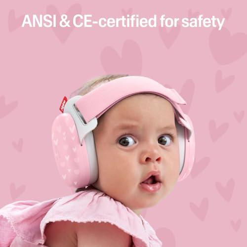 Alpine Muffy Baby Ear Muffs Noise Protection | Toddler Ear Protection | For babies up to 5 years | 24dB | Baby Hearing Protection | Noise Reduction | Adjustable Headband | Baby Essentials New Mom