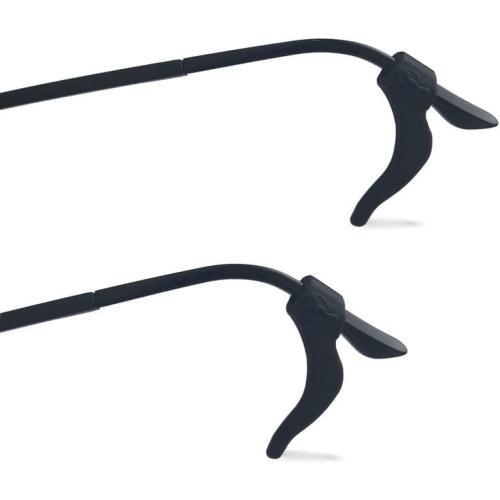 YINGFENG 22 Pairs Black Silicone Eyeglass Ear Grip with Storage Box, Anti Slip Eyeglass Retainer, Premium Silicone Ear Hook, Never Worry About Missing Your Glasses or Sunglasses Again