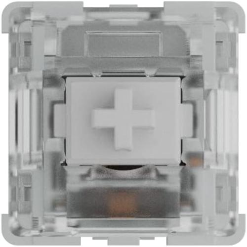 Gateron Clear Mechanical Keyboard Switches (120 Pack) - Ultra-Light Linear for Rapid Typing & Gaming - 35g Actuation Force