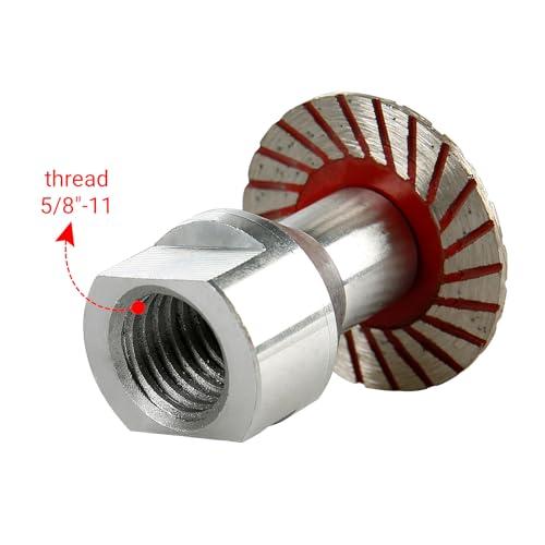 LOZLIN 5-Piece 40mm Diamond Engraving Blade & Saw Kit with Removable Flange (5/8-11 Thread) for Granite Marble Ceramic PVC Precision Lettering - Multi-Material Carving Tools-Red