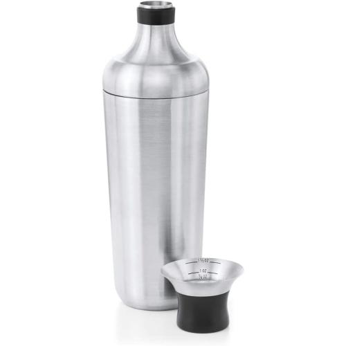 OXO Steel Cocktail Shaker with Strainer, Stainless Finish - 24 oz Capacity