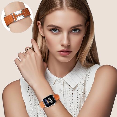 Leather Magnetic Band Compatible with Apple Watch Bands for Women
