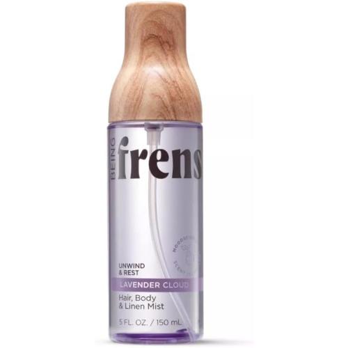 Being Frenshe Lavender Cloud Hair, Body & Linen Mist Spray with Essential Oils, Multi-Purpose for Hair Body Linens, Relaxing Fragrance, 5 fl oz