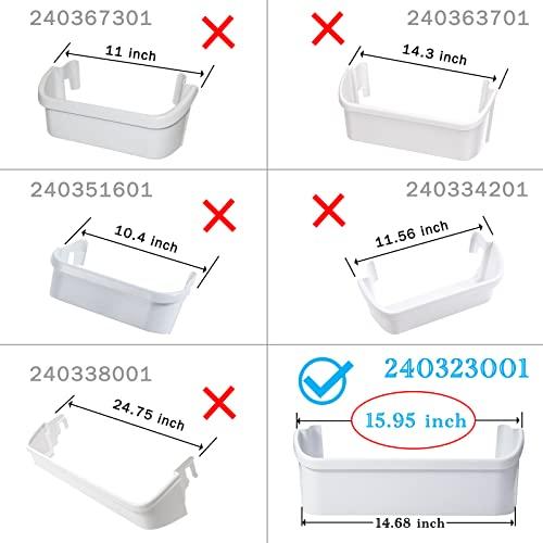 240323001 Refrigerator Door Bin, 15.95in Side Shelf Fit for frigidaire