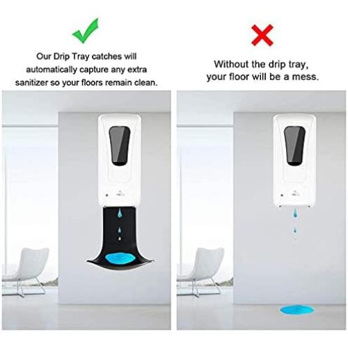 Drip Tray for Wall Mounted Soap Dispenser, Prevent Dripping and Spraying, Dispenser Stand, Black