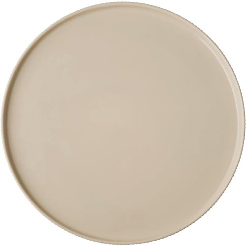 APS The Grid 19044 Plate, Porcelain, Diameter 32 cm, Sand, Stackable