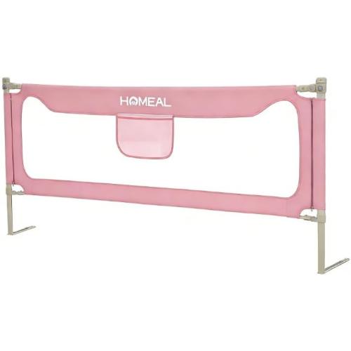 HOMEAL Bed Rail for Toddlers, 59in Swing Down Baby Bed Rail Guard, Toddler Bed Rails for King Size Beds, Twin, Full, Queen, Bed Guard Rail for Toddlers, Grey