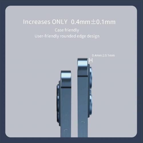 imos Compatible with iPhone 13/13 Mini Super Lens G Patent Aluminium Alloy Lens Protector (Pink)