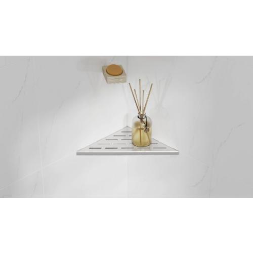 10 Corner Shower Shelf, Brushed Nickel, 2 Pack