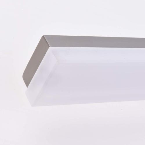 mirrea 48in LED Vanity Lights for Bathroom Brushed Nickel,Warm White 3000K | Over Mirror,Adjustable light angle,ETL listed,Dimmable,Bathroom lighting fixtures,Eye-friendly,Frosted acrylic shade