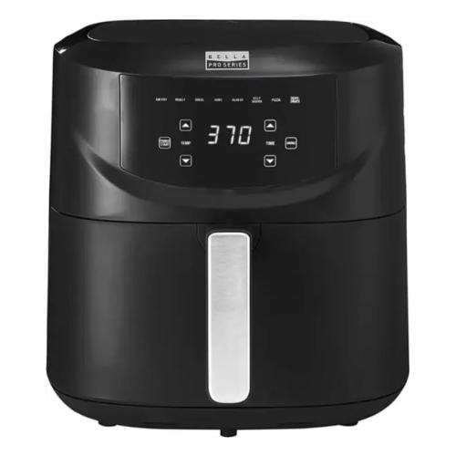 Bella PRO - 8-qt. Touchscreen Air Fryer with Divided Basket - Matte Black