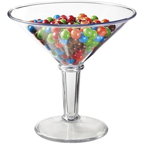 48oz G.E.T. Shatterproof Plastic Jumbo Martini Cocktail Glass, BPA Free, 48 Ounce, Clear