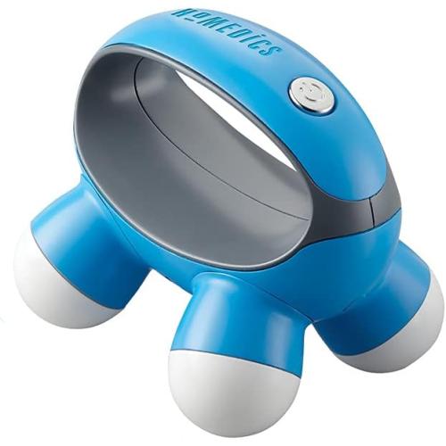 HoMedics, Quatro Mini Hand-Held Massager with Hand Grip, Battery Operated Vibration Massage, 4 Massage Nodes, Powered by 2 AAA Batteries (Included), Assorted Colors