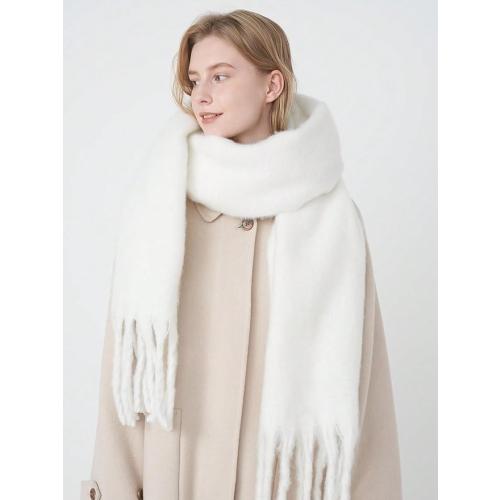 MININAI Women Chunky Scarf, Soft Warm Winter Scarf for Cold Weather, Christmas Blanket Scarves Pashmina Shawl Wrap