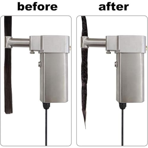 Dreadlock Machine, Dreadlock Machine Kit Automatic Loc Machine with Multiple Tools 3 Replacement Holes(0.2/0.39/0.63in) Dreadlocks Jewelry Barber Hair Brush Hair Locking Tools Dreadlock Crochet Hook