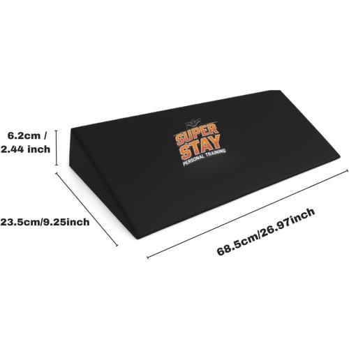 fitness equipmenslant -boards for exercise,slant board for squats - Large EVA Wedge - Ideal for Calf and Heel Stretches - Improves Foot Mobility - Fasciitis and Tendonitis Relief Board - Incline Exercise Board- Includes Yoga Ring
