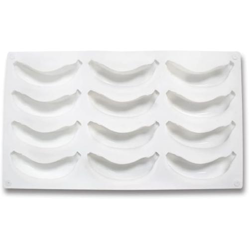 Silicone Mold Baking Pan Non-Stick Baking Pastry Chocolate Cake Dessert DIY Decoration Tools (Banana R_11.8x6.8x0.08 inch)