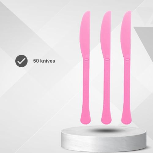 Boxed, Heavy Weight Knives, High Ct. - Bright Pink