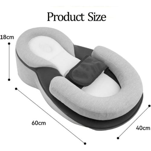 Baby Lounger Pillow for Infant Support Cushion Reflux Breastfeeding Pillow, Bottle Feeding, Tummy Time, Adjustable Baby Wedge Lounger Pillow for Reducing Spit-Up