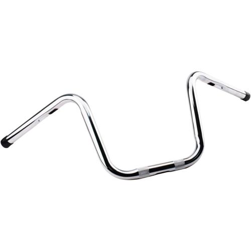 10 Inches Rise 1'' HandleBar Fits for Harley Sportster 883 1200 48 Dyna Fatboy Street Bob Softail Low Rider Chrome