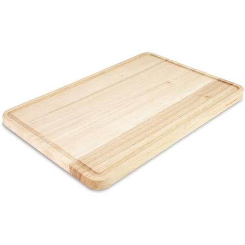 KitchenAid Classic Rubberwood Cutting Board with Perimeter Trench, Extra-Large Reversible Chopping Board, 12-inch x 18-inch, Natural‼️used item has scratches ‼️
