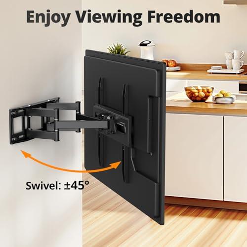 IWORKBOARD Full Motion Swivel Tilt TV Wall Mount Bracket for 65 55 50 TVs