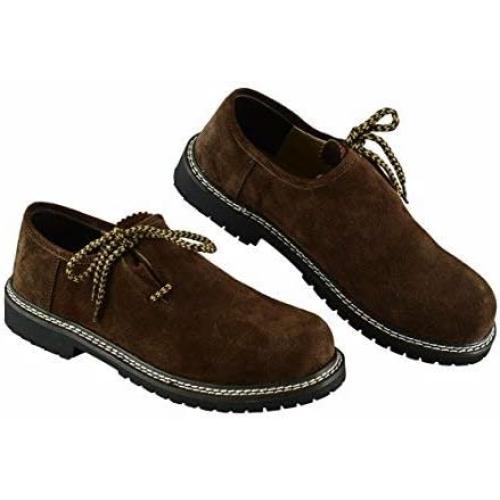 TRENDS Mens 13 Brown German Bavarian Oktoberfest Trachten Lederhosen Shoes